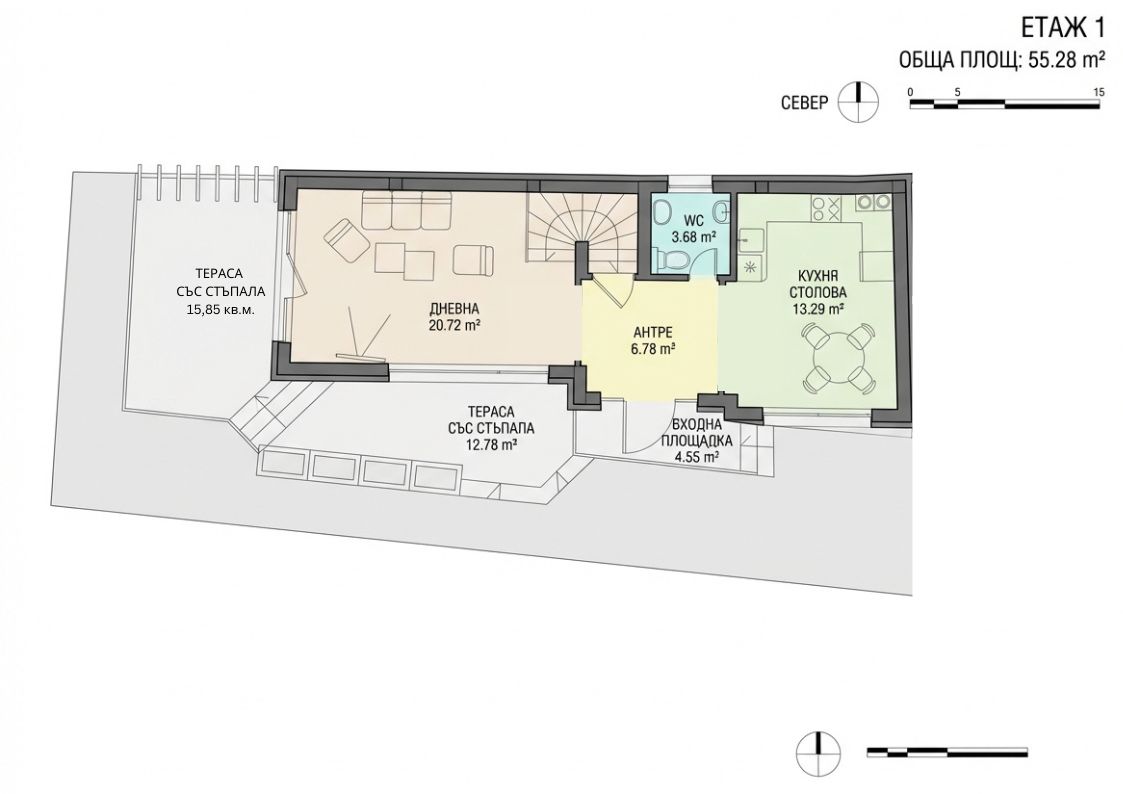 1 FLOOR Plot of land with building permit in Rudartsi