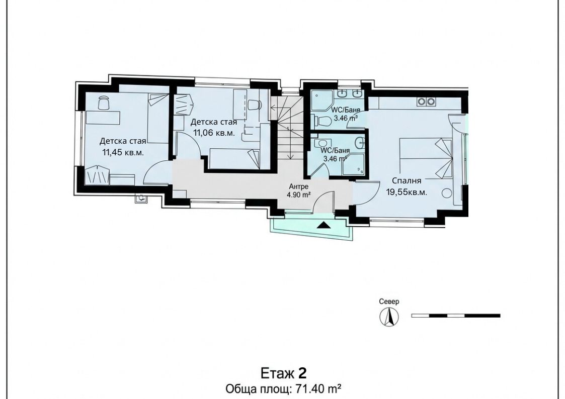 2 FLOOR Plot of land with building permit in Rudartsi